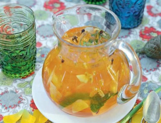 Холодный чай с имбирем и маракуйей
