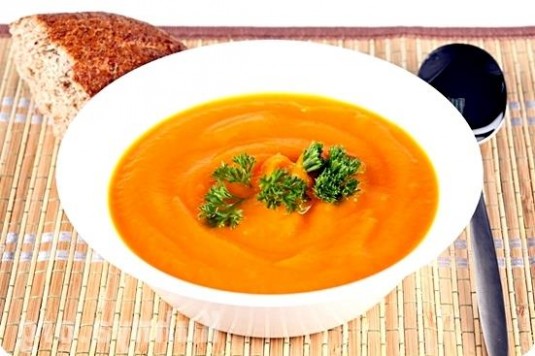 Нежный тыквенный суп-пюре с имбирем